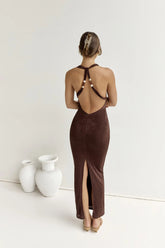 Enora Maxi Dress Espresso